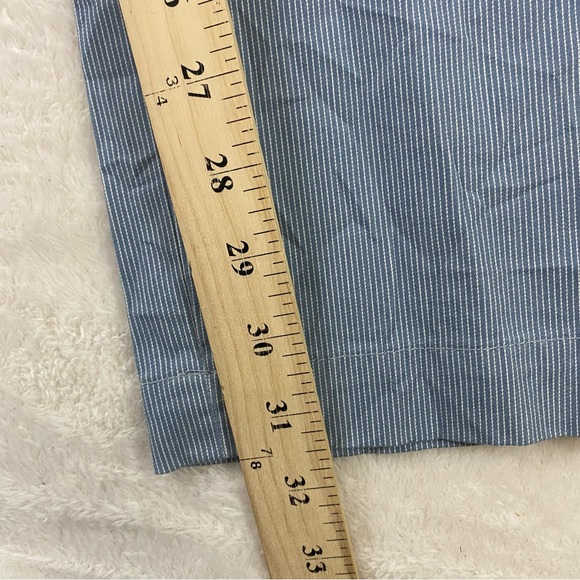 Banana Republic Dress Pants Mens 38X32 Aiden Chino Gray White Slim Fit Straight - Picture 8 of 9